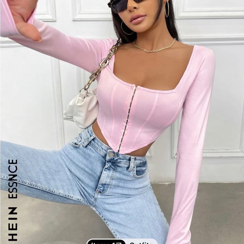 3 SHEIN Crop tops, all size Medium, never worn